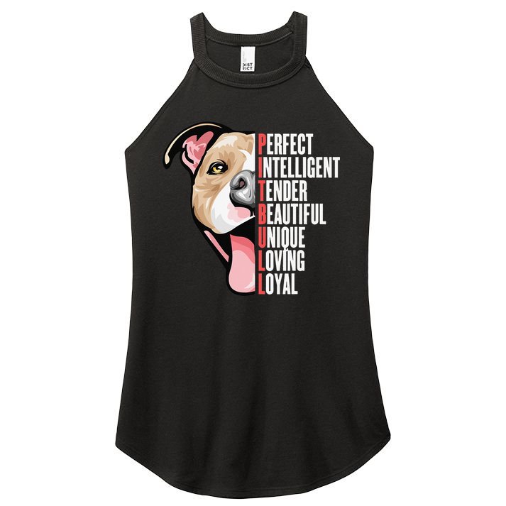 Pitbull Proud Pitbull Owners Women's Perfect Tri Rocker Tank