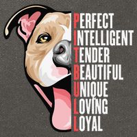 Pitbull Proud Pitbull Owners Cotton Canvas Backpack