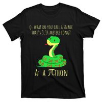 Python Pithon Pi Symbol Math Teacher Funny Pi Day T-Shirt