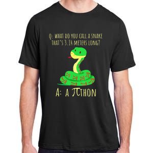 Python Pithon Pi Symbol Math Teacher Funny Pi Day Adult ChromaSoft Performance T-Shirt