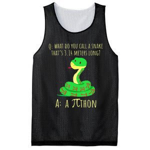 Python Pithon Pi Symbol Math Teacher Funny Pi Day Mesh Reversible Basketball Jersey Tank