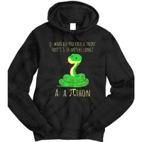 Python Pithon Pi Symbol Math Teacher Funny Pi Day Tie Dye Hoodie