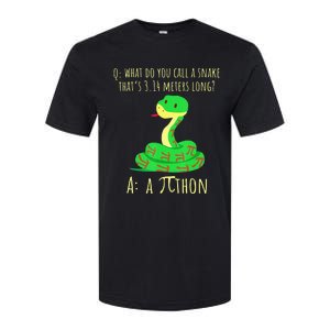 Python Pithon Pi Symbol Math Teacher Funny Pi Day Softstyle CVC T-Shirt