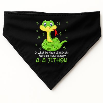 Python Pithon Pi Symbol Funny Math Teacher Pi Day USA-Made Doggie Bandana