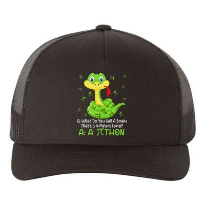 Python Pithon Pi Symbol Funny Math Teacher Pi Day Yupoong Adult 5-Panel Trucker Hat