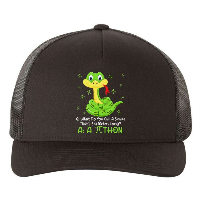 Python Pithon Pi Symbol Funny Math Teacher Pi Day Yupoong Adult 5-Panel Trucker Hat