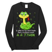 Python Pithon Pi Symbol Funny Math Teacher Pi Day Long Sleeve Shirt
