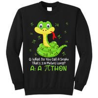Python Pithon Pi Symbol Funny Math Teacher Pi Day Sweatshirt
