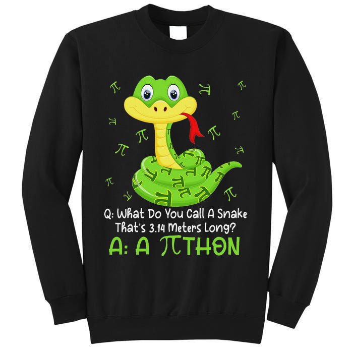 Python Pithon Pi Symbol Funny Math Teacher Pi Day Sweatshirt