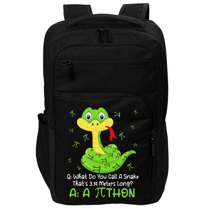Python Pithon Pi Symbol Funny Math Teacher Pi Day Impact Tech Backpack
