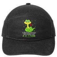 Python Pithon Pi Symbol Funny Math Teacher Pi Day 7-Panel Snapback Hat