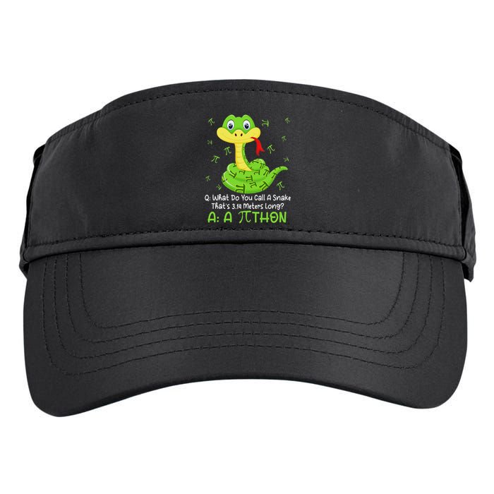 Python Pithon Pi Symbol Funny Math Teacher Pi Day Adult Drive Performance Visor