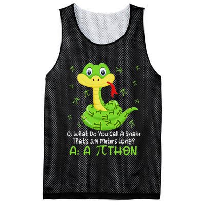 Python Pithon Pi Symbol Funny Math Teacher Pi Day Mesh Reversible Basketball Jersey Tank