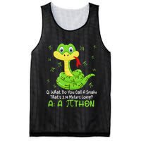 Python Pithon Pi Symbol Funny Math Teacher Pi Day Mesh Reversible Basketball Jersey Tank