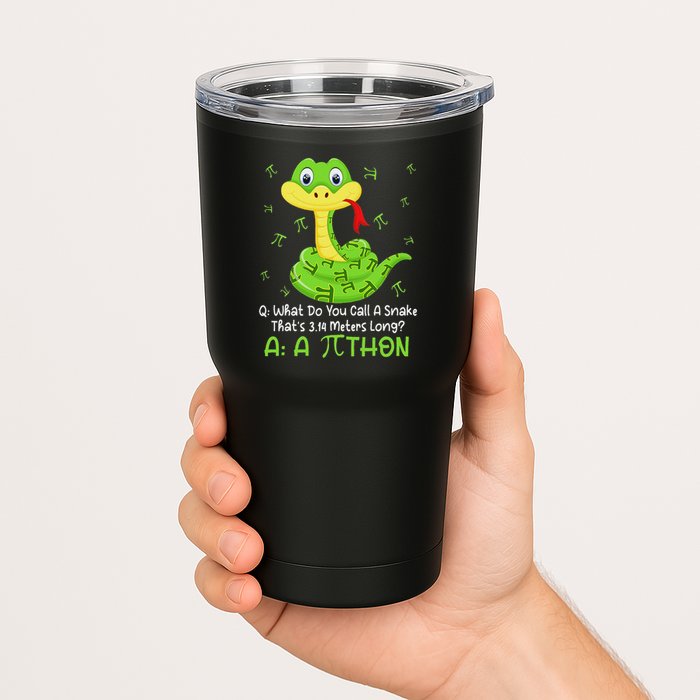 Python Pithon Pi Symbol Funny Math Teacher Pi Day Tumbler
