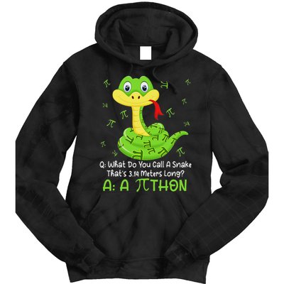 Python Pithon Pi Symbol Funny Math Teacher Pi Day Tie Dye Hoodie