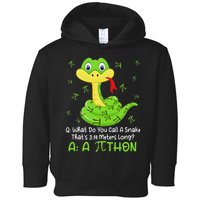Python Pithon Pi Symbol Funny Math Teacher Pi Day Toddler Hoodie