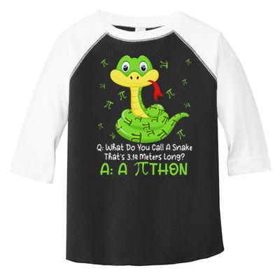 Python Pithon Pi Symbol Funny Math Teacher Pi Day Toddler Fine Jersey T-Shirt