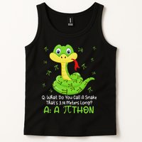 Python Pithon Pi Symbol Funny Math Teacher Pi Day Tank Top