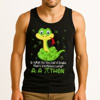 Python Pithon Pi Symbol Funny Math Teacher Pi Day Tank Top