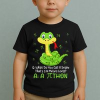 Python Pithon Pi Symbol Funny Math Teacher Pi Day Toddler T-Shirt
