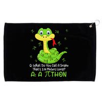 Python Pithon Pi Symbol Funny Math Teacher Pi Day Grommeted Golf Towel