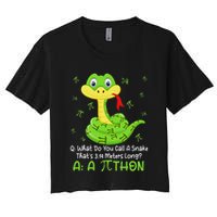 Python Pithon Pi Symbol Funny Math Teacher Pi Day Crop Top