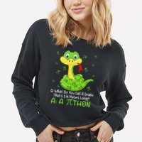 Python Pithon Pi Symbol Funny Math Teacher Pi Day Cropped Pullover Crew