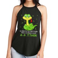 Python Pithon Pi Symbol Funny Math Teacher Pi Day Women's Perfect Tri Rocker Tank
