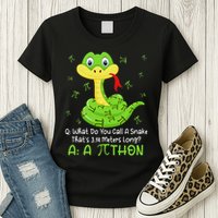Python Pithon Pi Symbol Funny Math Teacher Pi Day Women's T-Shirt