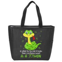 Python Pithon Pi Symbol Funny Math Teacher Pi Day Zip Tote Bag