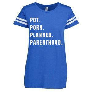 Pot Porn Planned Parenthood Enza Ladies Jersey Football T-Shirt