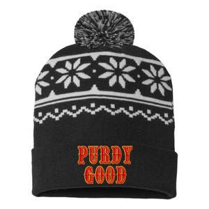 Purdy Purdy Purdy Good Football Quarterback USA-Made Snowflake Beanie