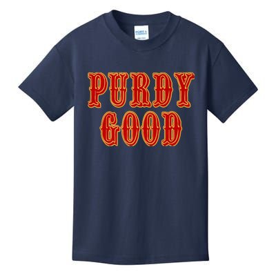 Purdy Purdy Purdy Good Football Quarterback Kids T-Shirt