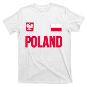 Poland Polska Polish Flag Souvenir Gift Soccer Jersey T-Shirt