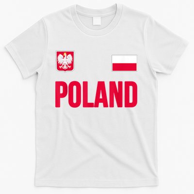 Poland Polska Polish Flag Souvenir Gift Soccer Jersey T-Shirt