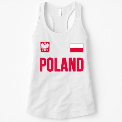 Poland Polska Polish Flag Souvenir Gift Soccer Jersey Womens Tank Top