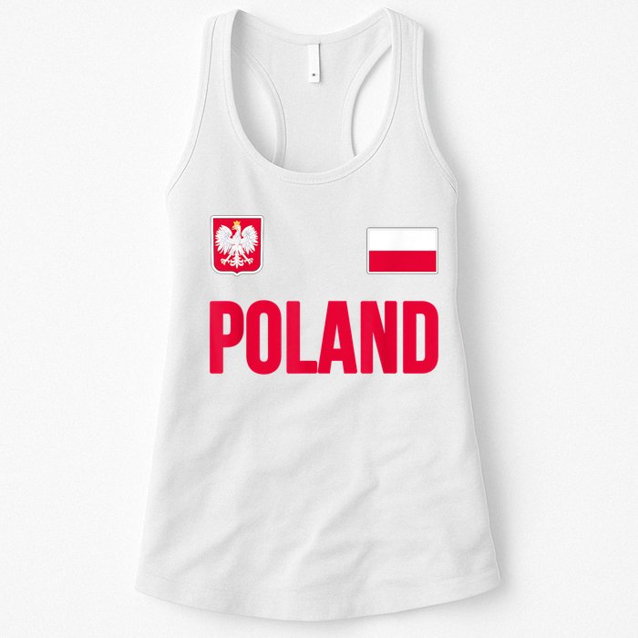 Poland Polska Polish Flag Souvenir Gift Soccer Jersey Womens Tank Top