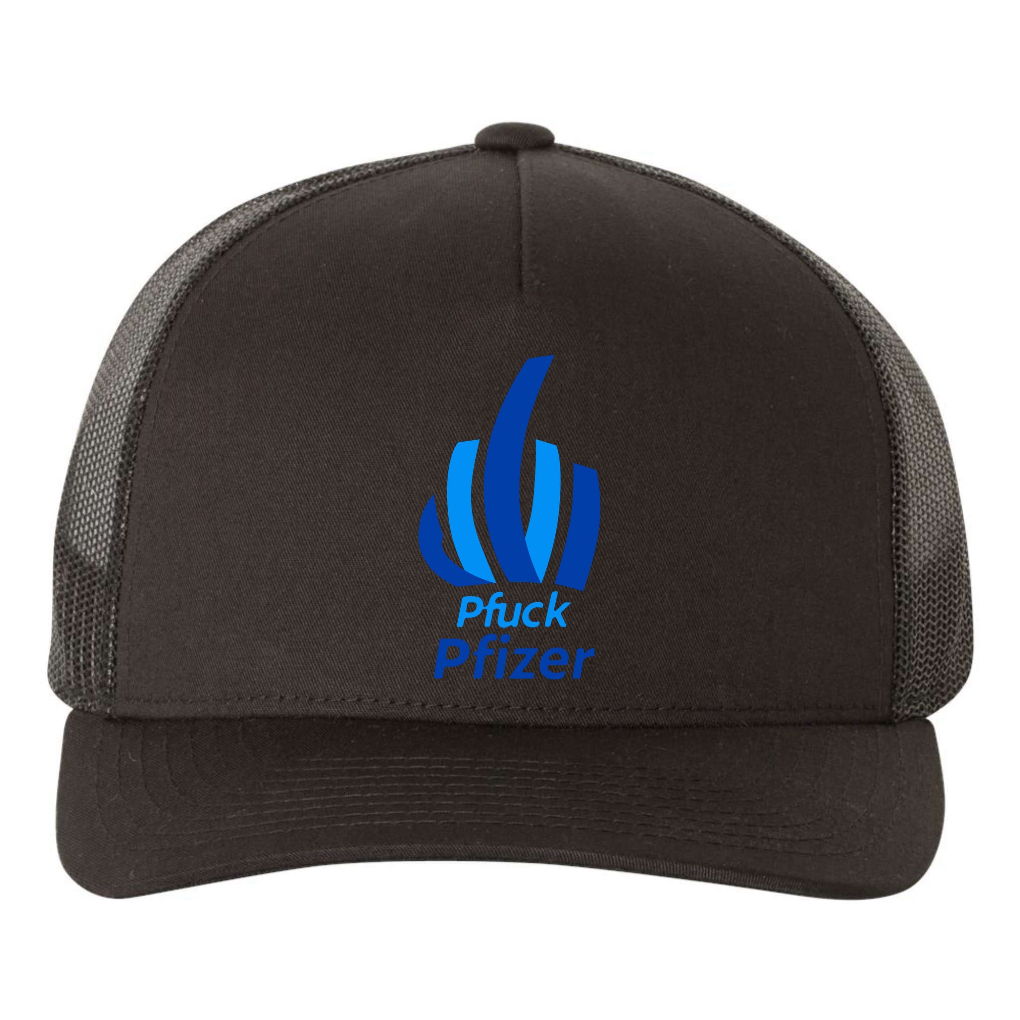 Pfuck Pfizer Yupoong Adult 5-Panel Trucker Hat