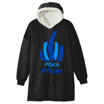 Pfuck Pfizer Hooded Wearable Blanket