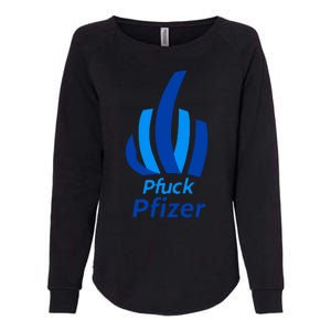 Pfuck Pfizer Womens California Wash Sweatshirt