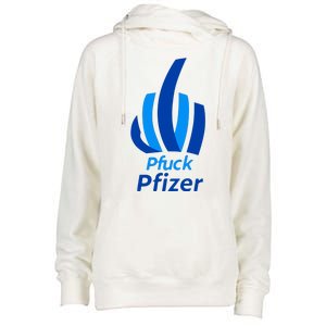 Pfuck Pfizer Womens Funnel Neck Pullover Hood