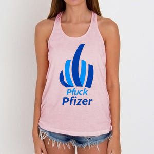 Pfuck Pfizer Women's Knotted Racerback Tank