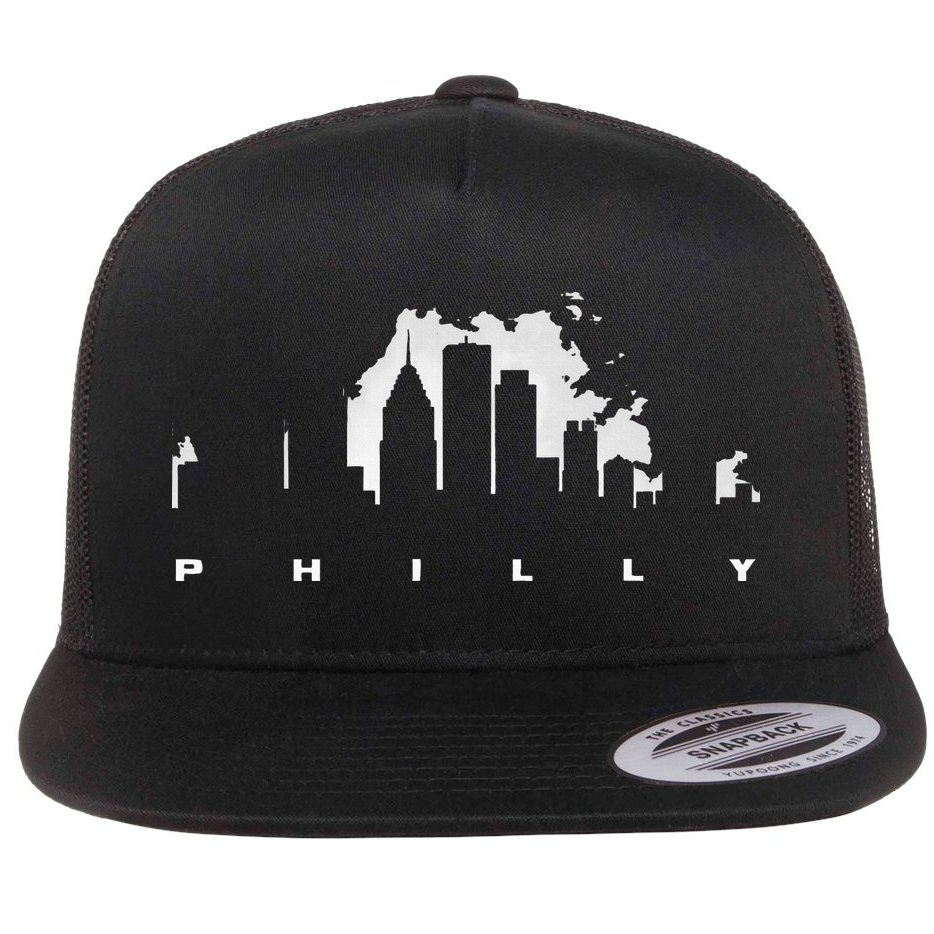 Philadelphia Pennsylvania Flat Bill Trucker Hat