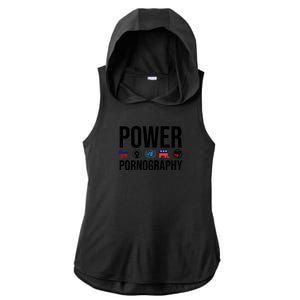 Power Porn Ladies PosiCharge Tri-Blend Wicking Draft Hoodie Tank