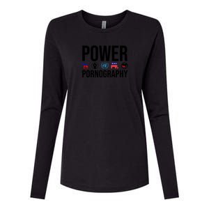 Power Porn Womens Cotton Relaxed Long Sleeve T-Shirt