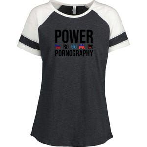 Power Porn Enza Ladies Jersey Colorblock Tee