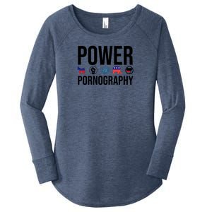 Power Porn Women's Perfect Tri Tunic Long Sleeve Shirt