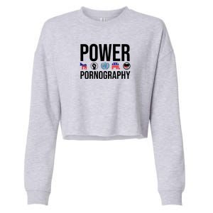 Power Porn Cropped Pullover Crew