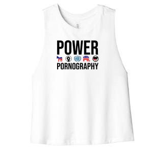 Power Porn Women's Racerback Cropped Tank